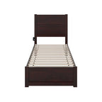Piattaforma Letto XL con Pediera color Espresso