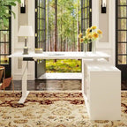 Office Solution: 63 Standing Desk Electric Lift Computer Desk White