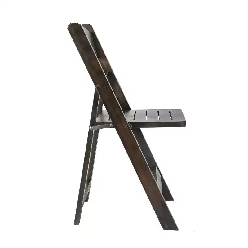 Sedia da pranzo Merrick Lane in legno massiccio con design pieghevole e finitura elegante