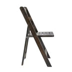 Sedia da pranzo Merrick Lane in legno massiccio con design pieghevole e finitura elegante