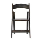 Sedia da pranzo Merrick Lane in legno massiccio con design pieghevole e finitura elegante