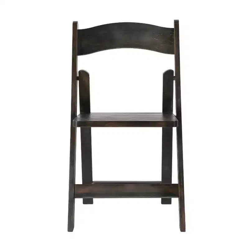 Sedia da pranzo Merrick Lane in legno massiccio con design pieghevole e finitura elegante