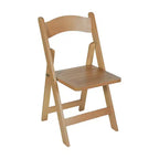Sedia da pranzo Merrick Lane in legno massiccio con design pieghevole e finitura elegante