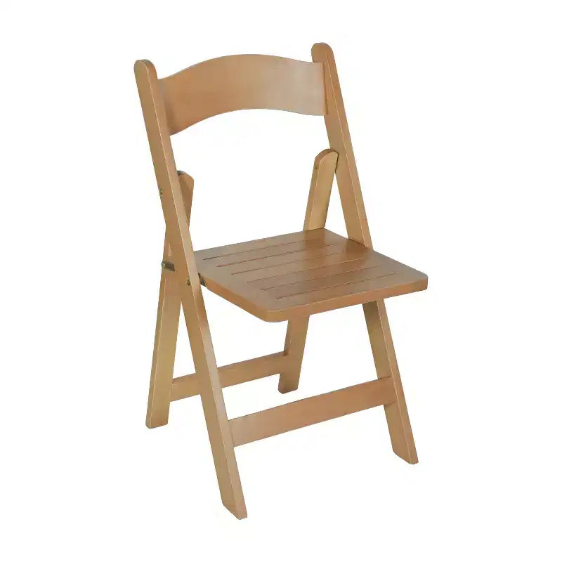 Sedia da pranzo Merrick Lane in legno massiccio con design pieghevole e finitura elegante