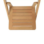 Sedia da pranzo Merrick Lane in legno massiccio con design pieghevole e finitura elegante