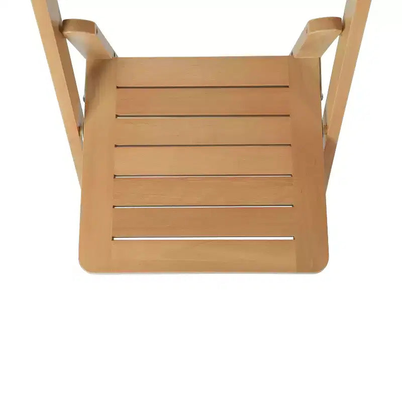 Sedia da pranzo Merrick Lane in legno massiccio con design pieghevole e finitura elegante