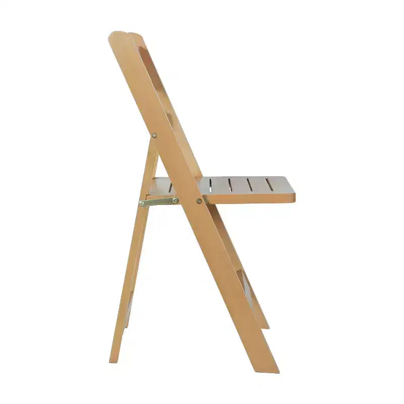Sedia da pranzo Merrick Lane in legno massiccio con design pieghevole e finitura elegante