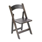 Sedia da pranzo Merrick Lane in legno massiccio con design pieghevole e finitura elegante