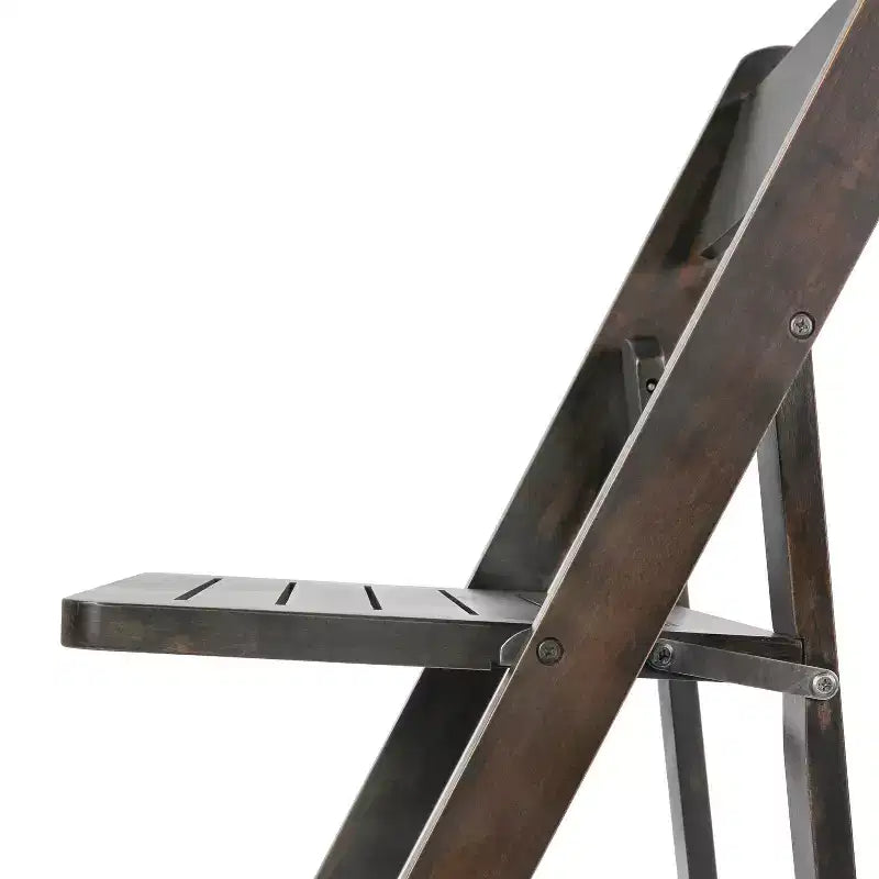 Sedia da pranzo Merrick Lane in legno massiccio con design pieghevole e finitura elegante