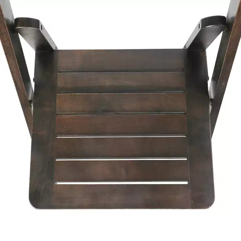 Sedia da pranzo Merrick Lane in legno massiccio con design pieghevole e finitura elegante