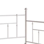 ChaletPosh Lettino in Metallo Twin Size con Rotelle Estraibili