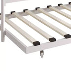 ChaletPosh Lettino in Metallo Twin Size con Rotelle Estraibili
