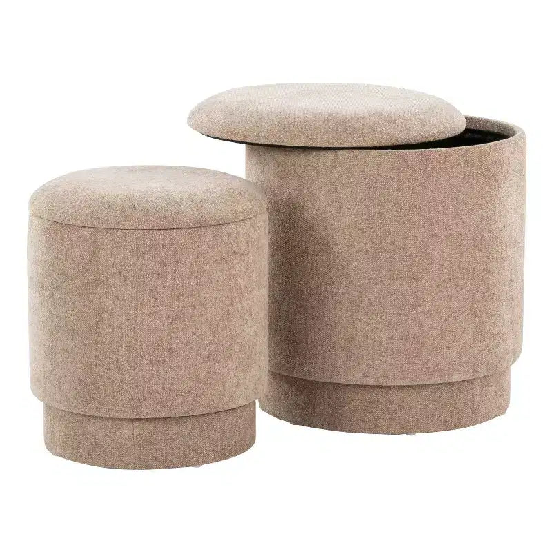 Set pouf imbottiti Marla di LumiSource