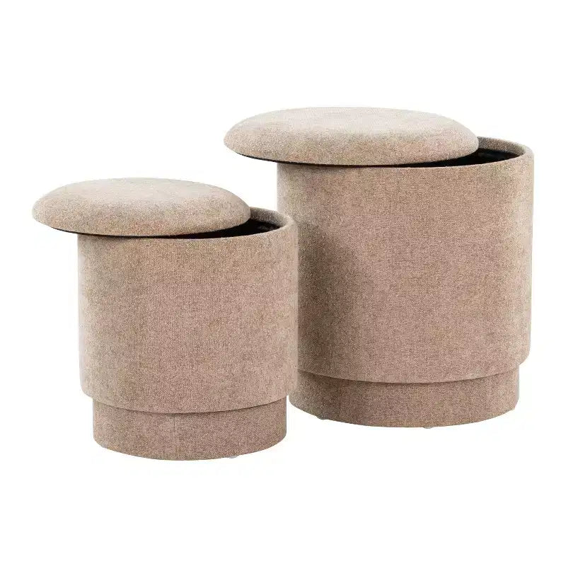 Set pouf imbottiti Marla di LumiSource