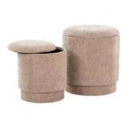 Set pouf imbottiti Marla di LumiSource