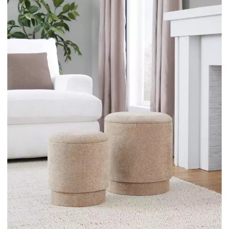 Set pouf imbottiti Marla di LumiSource