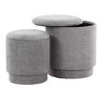 Set pouf imbottiti Marla di LumiSource