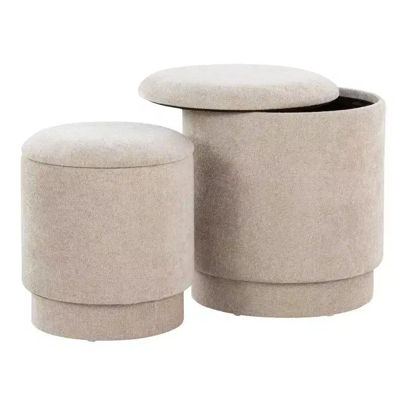 Set pouf imbottiti Marla di LumiSource