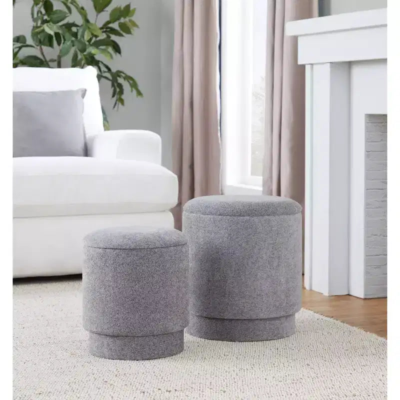 Set pouf imbottiti Marla di LumiSource