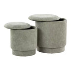 Set pouf imbottiti Marla di LumiSource