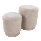 Set pouf imbottiti Marla di LumiSource