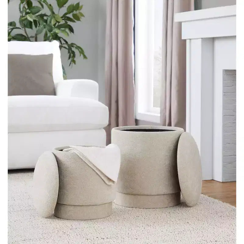 Set pouf imbottiti Marla di LumiSource