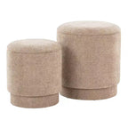 Set pouf imbottiti Marla di LumiSource