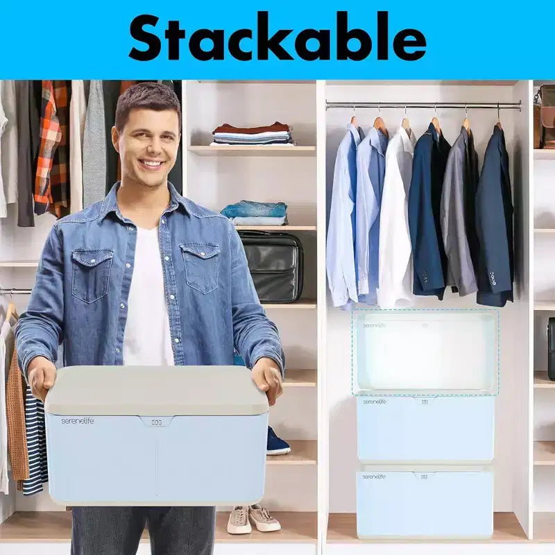 SereneLife Contenitore con Serratura da 8 Galloni - SLSBXN850BL