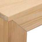 Plank+Beam 48 Tavolo da Pranzo Moderno per 4 Persone, Tavolo da Pranzo Rettangolare in Legno Massello per Cucina/Sala da Pranzo