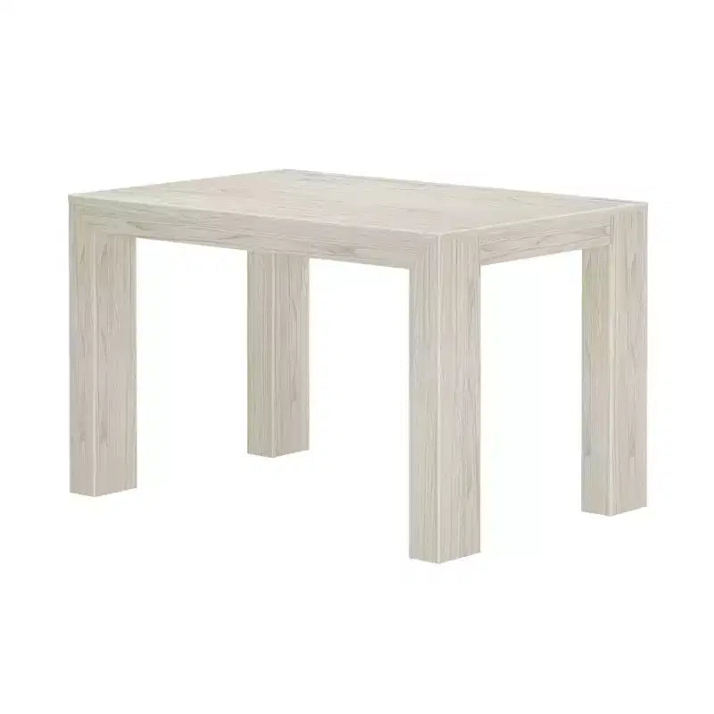 Plank+Beam 48 Tavolo da Pranzo Moderno per 4 Persone, Tavolo da Pranzo Rettangolare in Legno Massello per Cucina/Sala da Pranzo