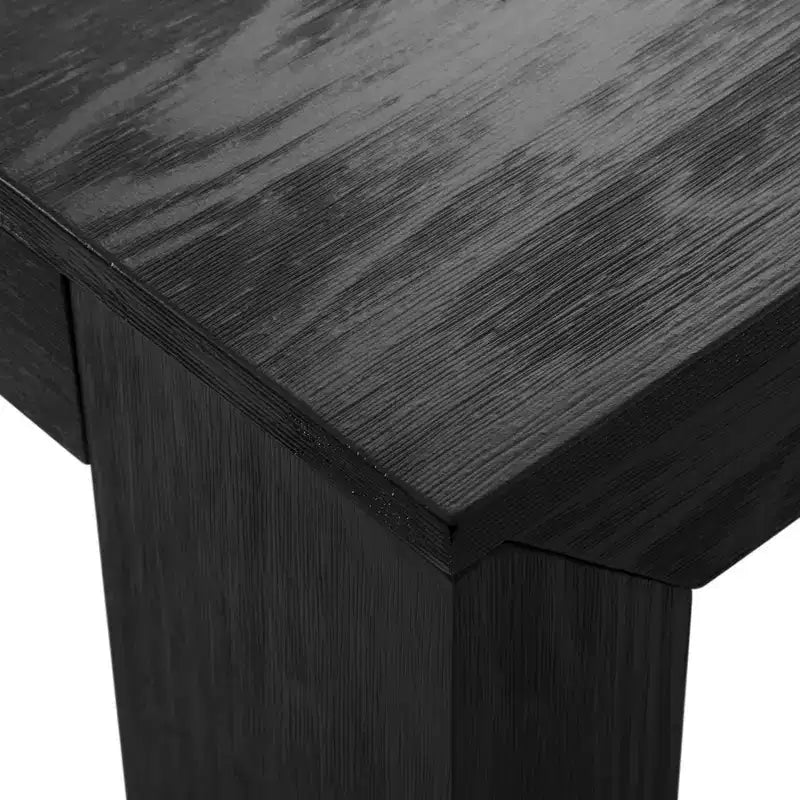 Plank+Beam 48 Tavolo da Pranzo Moderno per 4 Persone, Tavolo da Pranzo Rettangolare in Legno Massello per Cucina/Sala da Pranzo