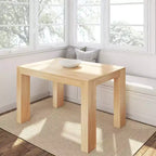 Plank+Beam 48 Tavolo da Pranzo Moderno per 4 Persone, Tavolo da Pranzo Rettangolare in Legno Massello per Cucina/Sala da Pranzo