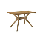Tavolo da pranzo rettangolare per 6 persone Plank+Beam 48 Verso, gambe a croce in legno massello per cucina
