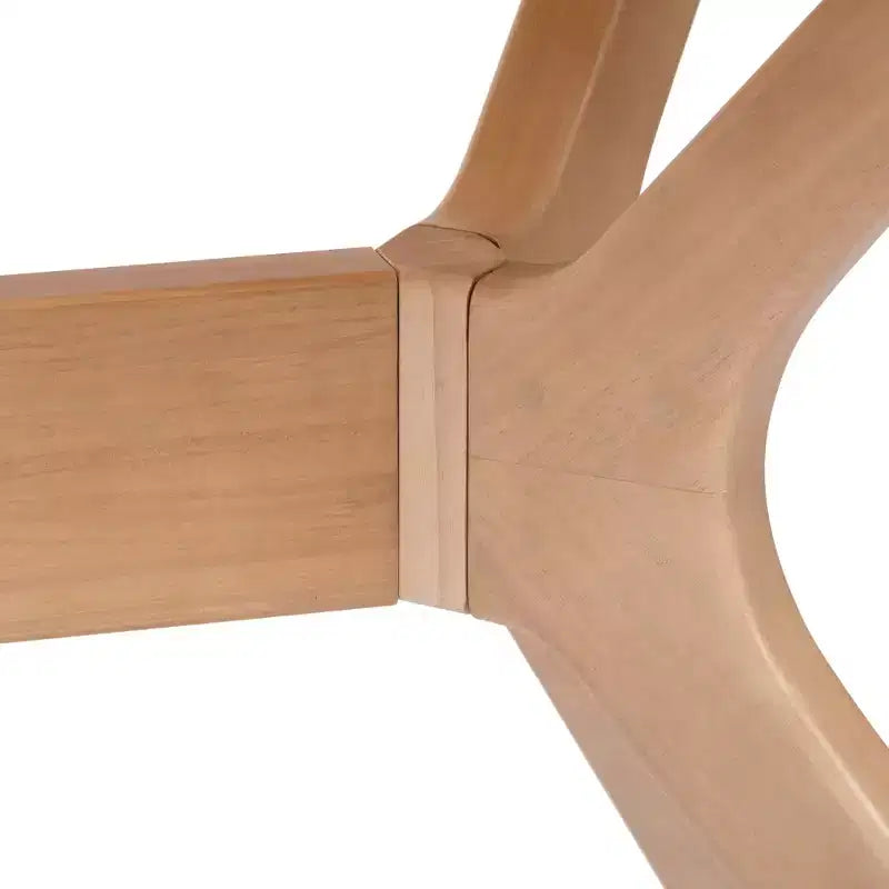 Tavolo da pranzo rettangolare per 6 persone Plank+Beam 48 Verso, gambe a croce in legno massello per cucina