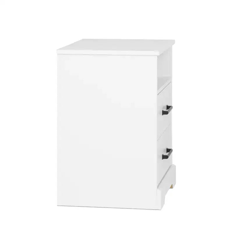 Comodino rustico Prepac Rustic Ridge con 2 cassetti e ripiano aperto