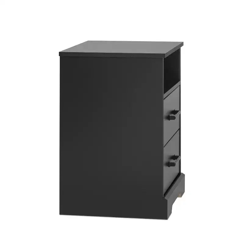Comodino rustico Prepac Rustic Ridge con 2 cassetti e ripiano aperto
