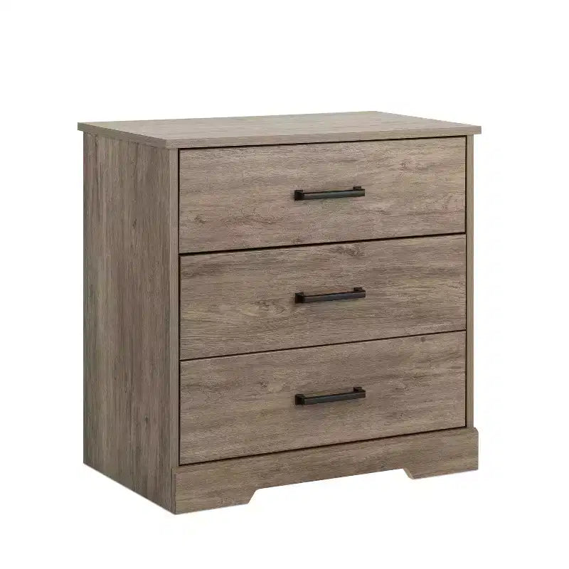 Comodino Prepoc Rustic Ridge Farmhouse con 3 cassetti