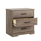 Comodino Prepoc Rustic Ridge Farmhouse con 3 cassetti