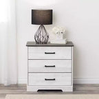 Comodino Prepoc Rustic Ridge Farmhouse con 3 cassetti
