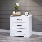 Comodino Prepoc Rustic Ridge Farmhouse con 3 cassetti