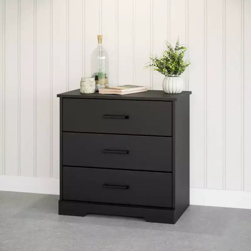 Comodino Prepoc Rustic Ridge Farmhouse con 3 cassetti