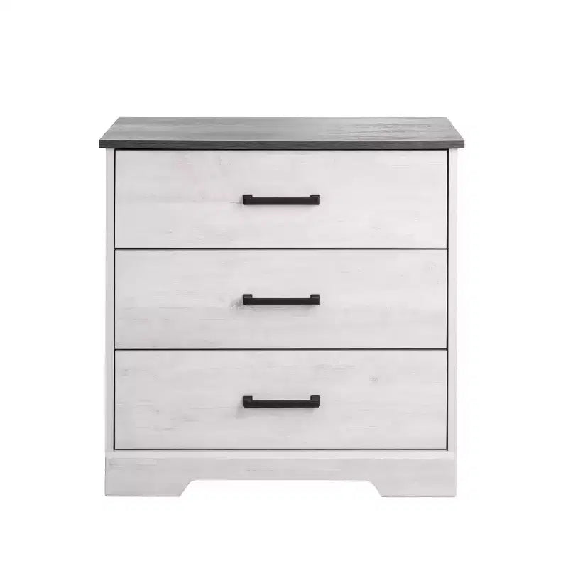 Comodino Prepoc Rustic Ridge Farmhouse con 3 cassetti