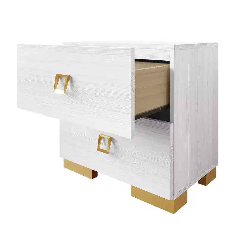ChaletPosh Comodino a 2 cassetti