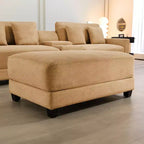 Pouf Hyleory in Velluto a Coste, Grande e Confortevole, per Camera da Letto, Soggiorno, Sala Allattamento
