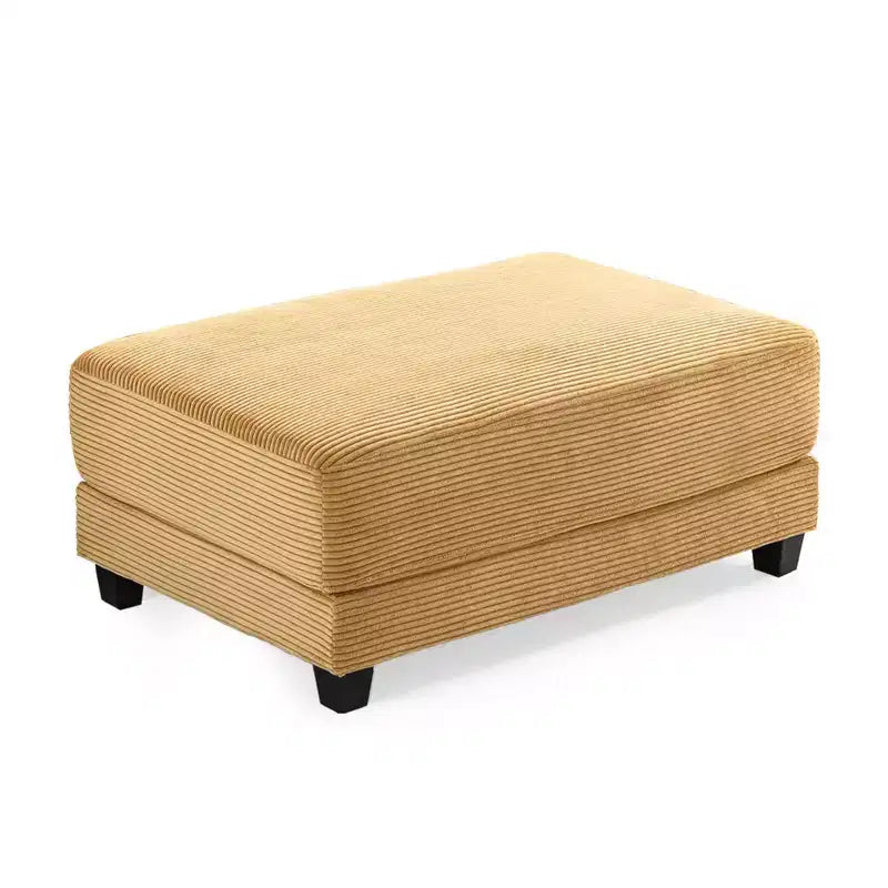 Pouf Hyleory in Velluto a Coste, Grande e Confortevole, per Camera da Letto, Soggiorno, Sala Allattamento