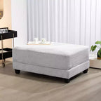 Pouf Hyleory in Velluto a Coste, Grande e Confortevole, per Camera da Letto, Soggiorno, Sala Allattamento