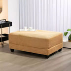 Pouf Hyleory in Velluto a Coste, Grande e Confortevole, per Camera da Letto, Soggiorno, Sala Allattamento
