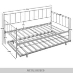 ChaletPosh Letto a giorno in metallo con letto estraibile