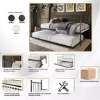 ChaletPosh Letto a giorno in metallo con letto estraibile