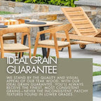 Panca da doccia e vasca spa Nordic Teak 35 Natural con ripiano - Beige